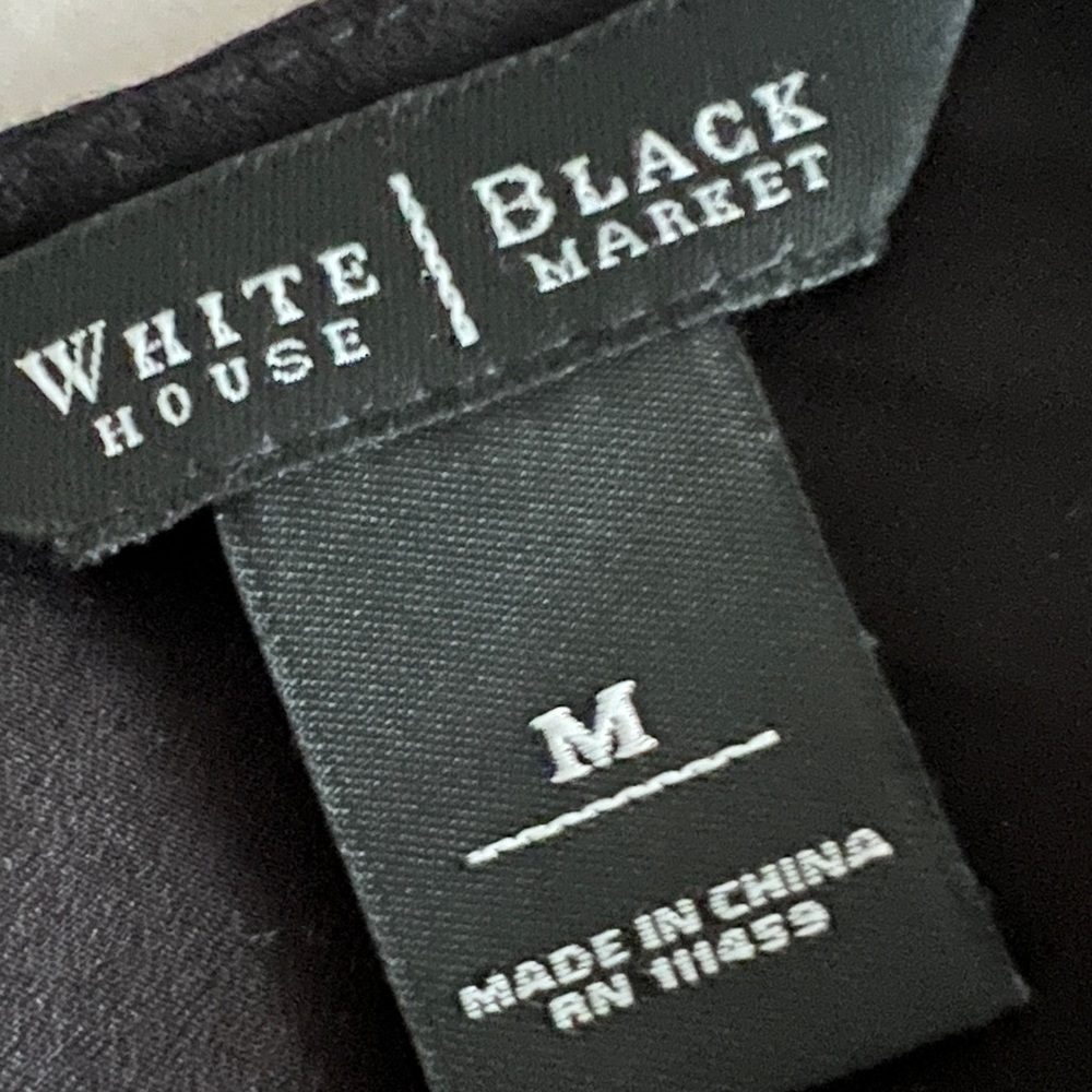 WHBM Black Ruffle Top - Picture 5 of 5